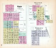 Erie, Thayer, Urbana, Kansas State Atlas 1887